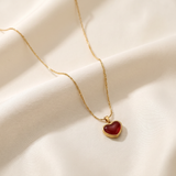 Ruby Heart Necklace