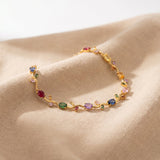 Multicolor Crystal Tulip Bracelet