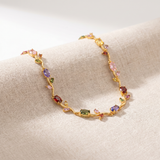Multicolor Crystal Tulip Bracelet