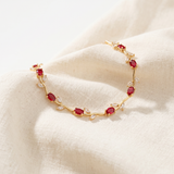 Tulip Diamond Red Bracelet