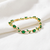 Tulip Diamond Green Bracelet