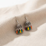 Multicolor Beaded Jhumka Earrings