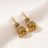 Golden Bell Jhumka Earrings