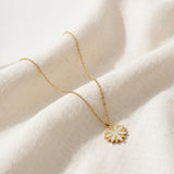 Golden Daisy Pendant