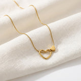 Golden Double Heart Necklace