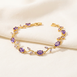 Lavender Gemstone Tulip Bracelet