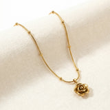 Golden Rose Pendant